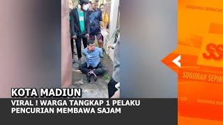 KOTA MADIUN  - Viral  Warga Tangkap 1 Pelaku Pencurian Membawa Sajam