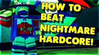 HOW TO *BEAT* NIGHTMARE HARDCORE IN GHASTLY HARBOR ROBLOX DUNGEON QUEST