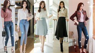 So stylish casual Winter Korean dressesyoung GIRLS FALL DRESSfashion trends in 2024