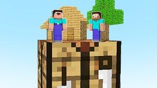 NOOB and PRO Surviving on GIANT CRAFTING TABLE in Minecraft Like Maizen Mikey and JJ