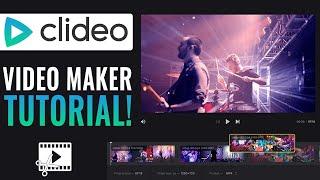 Clideo Online Video Maker Tutorial  Easy Tutorial 2024