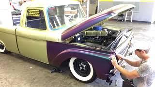 Avery Lightning Ridge Color glow time lapse car wrap Ford F100