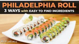 How to Make a PHILADELPHIA ROLL Philly Roll with The Sushi Man