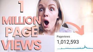 HOW I GOT 1 MILLION PAGE VIEWS MY FIRST YEAR BLOGGING Get Blog Traffic From Pinterest in 2023