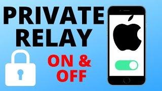 How to Turn On or Off Private Relay on iPhone or iPad - iCloud Private Relay Tutorial