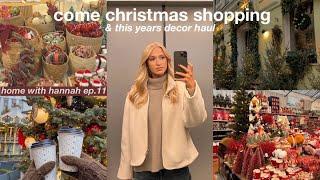 christmas shopping in london & christmas decor haul 2023 