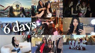 a hectic 6 days in LA — finals influencer events shopping spree disneyland girls night 