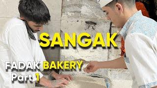 How Sangak Bread Is Made In Iran  Skilled Young Bakers Making Sangak Bread in Tehran 