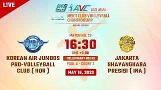 Air Jumbos   KOR  vs  Jakarta Bhayangkara  INA    2023 Asian Mens Volleyball Championship
