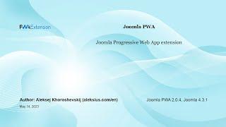 Joomla PWA – Joomla Progressive Web App