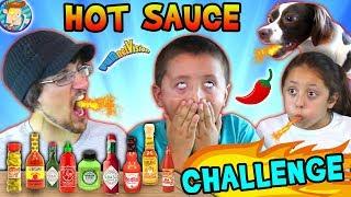 HOT SAUCE CHALLENGE Spicy Alert Waahhh Wahhhh FUNnel Vision Tries 15+ Spicy Bottles