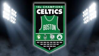 Boston Celtics 18 Time Champs Banner Pennant