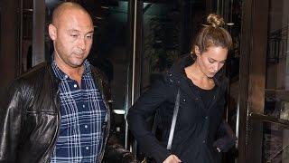 Derek Jeter and Hannah Davis Show Off Her Huge Engagement Ring in New York -- See the Pics