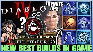 Diablo 4 - ULTIMATE Top 5 Best HIGHEST DAMAGE Season 5 Sorcerer Builds Horde Pit Best Build Guide