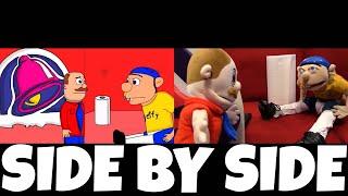 SML Movie Jeffys 17th Birthday Animation and Original Video  Side by Side