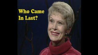 Jeanne Robertson  Who Came in Last?