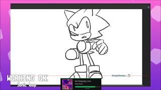 Making an animated Sonic loop