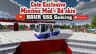 Exclusive Minibus Mod+Bd Skin.Bussid Mod.Bus simulator indonesia.@bdur-sss.gaming @maleomedia