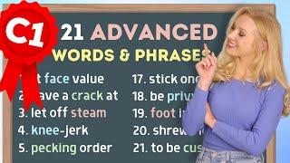 21 Advanced Phrases C1 to Build Your Vocabulary  Advanced English