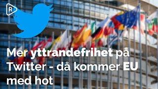 Mer yttrandefrihet på Twitter - då kommer EU med hot