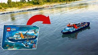 LEGO Schiff im Fluss getestet & gekentert   Set 60368 Review
