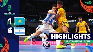 Kazakhstan v Argentina  FIFA Futsal World Cup 2024  Quarter-finals  Highlights