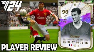 96 Future Stars Icon Zidane Player Review - EA FC 24