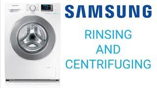 Rinsing and centrifuging of Samsung washing machine