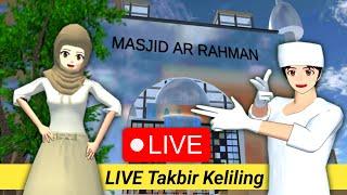 LIVE TAKBIRAN  Warga Sakura school simulator