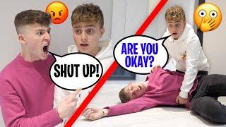 Starting An Argument Then Passing Out PRANK *cute reaction*