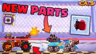 C.A.T.S NEW SCRAP PARTS - DOUBLE LASER & CLIMBING WHEEL & BOXING GLOVE - Crash Arena Turbo Stars