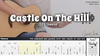 Castle On The Hill - Ed Sheeran  Fingerstyle Guitar  TAB + Chords + Lyrics