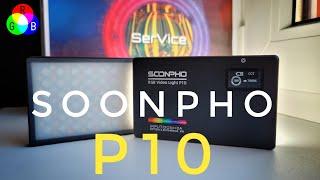 Soonpho RGB P10 светодиодный портативный светильник для фото и видеосъемки.