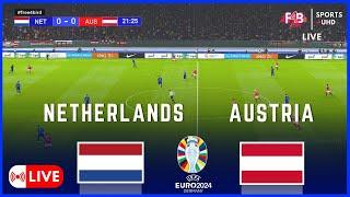 NETHERLANDS VS AUSTRIA  LIVE  UEFA EURO  2024  SIMULATION & LIVE-ERGEBNIS #euro2024 #uefa