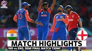 India vs England T20 World Cup Match Highlights  T20 World Cup 2024  IND vs ENG Highlights 2024