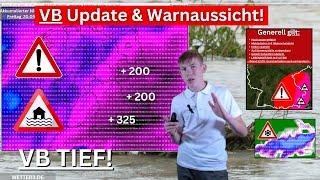 VB Update & Warnübersicht EXTREMES Hochwasser & Alpenschnee droht Ggf. Unsicherheiten #vb #tief