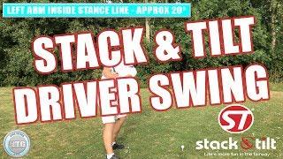 Stack & Tilt with the driver  Golf Tips  Lesson 53