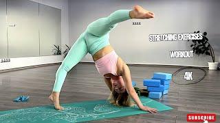 Middle split stretches yoga  Gymnastics stretching tutorial  Splits stretching routine