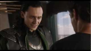 The AVENGERS - Iron Man vs Loki The Portal Opens HD