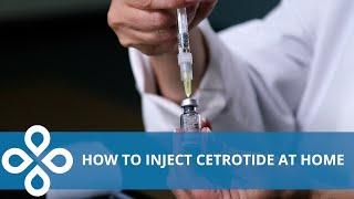 Cetrotide Injection Demonstration Home IVF Injections