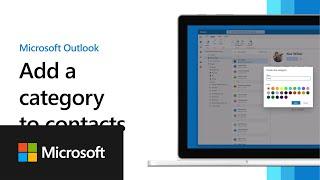 How to add a category to a contact  New Outlook for Windows