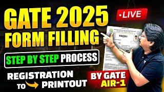 GATE 2025 Form Filling with GATE AIR -1 Step By Step Process How To Fill GATE 2025 Application Form