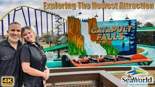 Catapult Falls Media Day Vlog @ SeaWorld San Antonio  Reviews & Walk-throughs  2-21-24