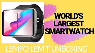 UNBOXING WORLDS BIGGEST ANDRIOD SMARTWATCH LEMFO LEM T Unboxing and First Look