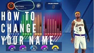 NBA 2K20 HOW TO CHANGE YOUR NAME HOW TO MAKE A NAME IF YOU DONT HAVE ONE