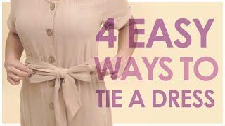 5 Fashion Hacks 4 Easy Ways to Tie Ribbons On Your Dresses