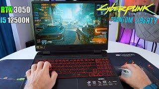 Cyberpunk 2077 Phantom Liberty  ACER Nitro 5  RTX 3050 i5 12500H POV Gameplay Test 