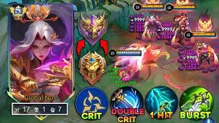 TOP GLOBAL HANABI PERFECT BURST DAMAGE HACK BUILD FOR 2024  INSANE DAMAGE  100% BROKEN  MLBB