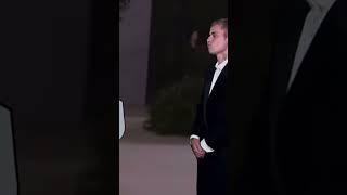 Justin Bieber watch Selena Gomez & Hailey Bieber at Gala #justinbieber #selenagomez #haileybieber