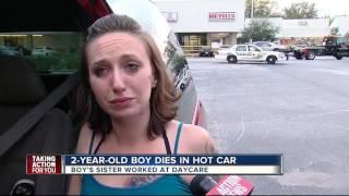 Child left in hot car for hours rushed to hospital
